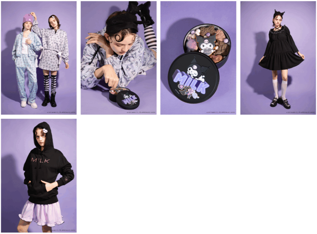 アパレルブランド「MILK（ミルク）」×マイメロディ＆クロミのコラボ