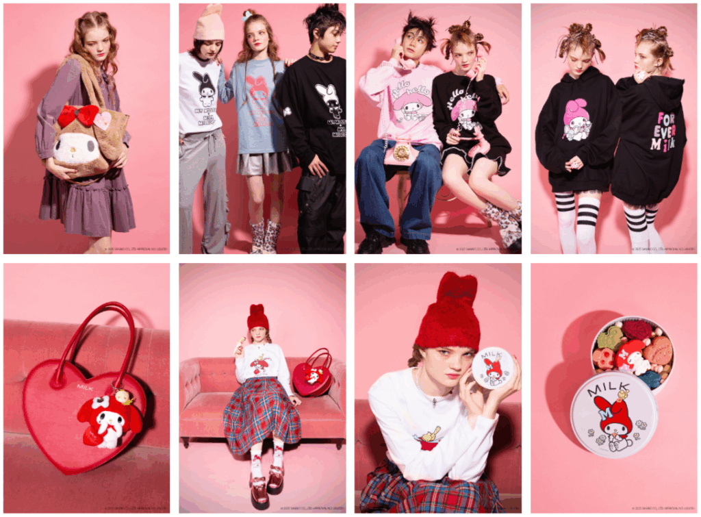 アパレルブランド「MILK（ミルク）」×マイメロディ＆クロミのコラボ